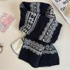 Thickened Double-Sided Knitted Scarf For Women Windproof Muffler Warm Shawl  Year'S Christmas Accessories
