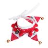Bell Scarf For Pet Christmas Triangle Neck Scarf Jingling Bell Puppy Cat Neckerchief Holiday Party Accessory Fawn Xs
