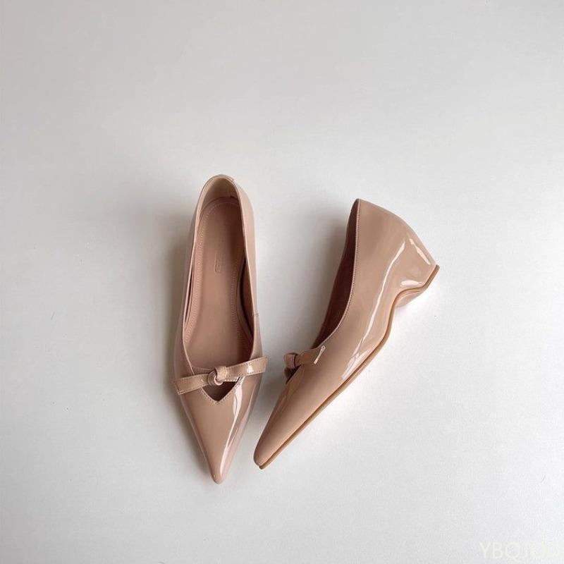 Fashion Spring summer new butterfly knot women's shoes elegant temperament sweet casual shallow mouth comfortable single shoe