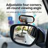Motorcycle And Car Blind Spots Mirror Wide Angle Lens 360 Degree Rotation For Lane Changing Optimally Rear View Clear