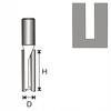 2-Flute Long Grooving Cutter T8 D10 H50Mm
