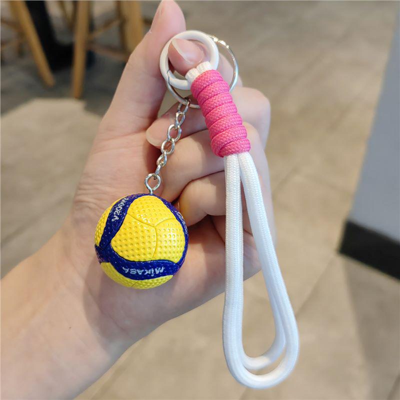 Exquisite Volleyball Keychain: Sporty Pendant for Men, Women, Backpack Ornament, Souvenir Gift