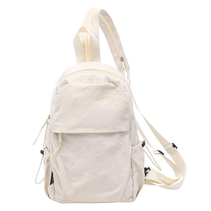 Color Solid Backpack Lightweight For Travel Outdoor Casual Fashion Schoolbag
