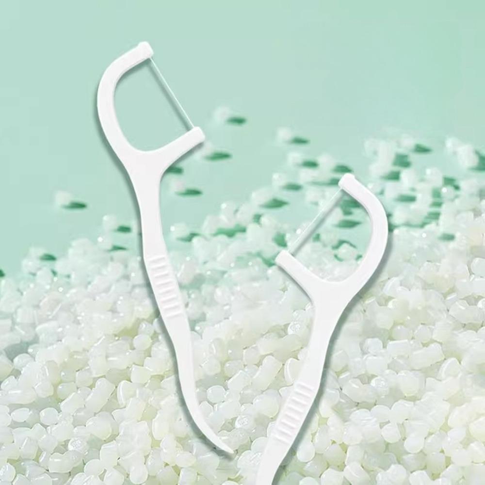 150/50pcs Ultra-fine Polymer Dental Floss Stick Portable Disposable Plastic Toothpick Dental Floss for Oral Dental Cleaning PICK