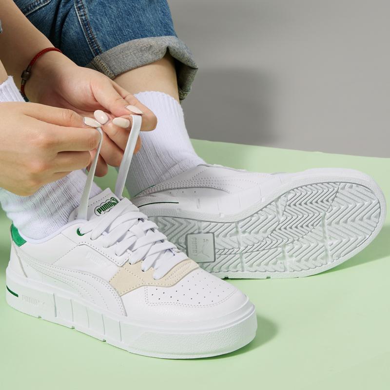Puma Cali Court Match White Archive Green Women Sneakers 393094-01