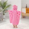 LOLANTA Kids' Hooded Bathrobe, Baby Bath Towel, 100% Cotton, Perfect for Water Play, Pool, Bath, Baby Shower, Unicorn Pink, Ages 1-3