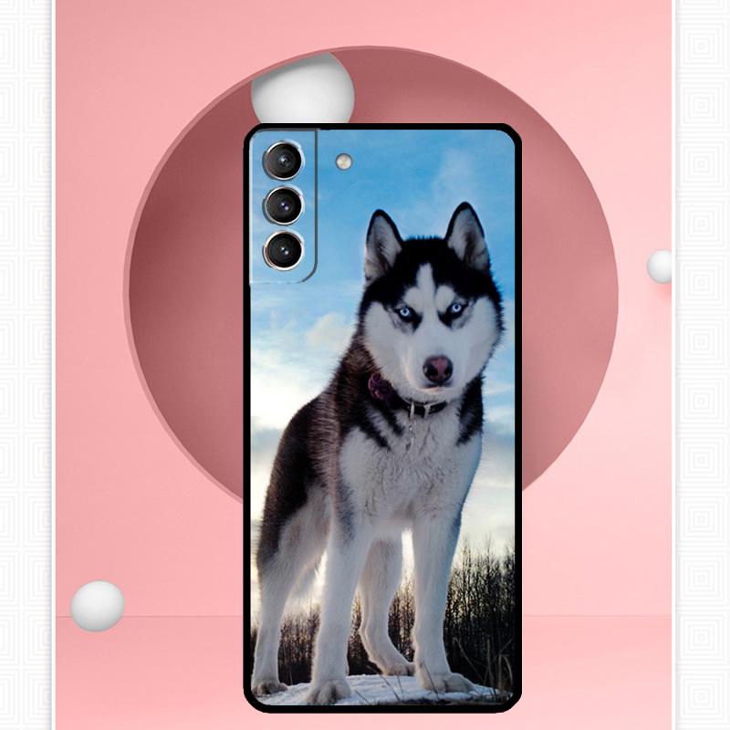 Animal Husky puppy Case For Samsung Galaxy S25 Ultra S20 S21 S22 S23 S24 Ultra S9 S10 Plus S25 FE Cover Funda