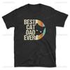 Best Cat Dad Ever TShirt Funny Fathers Day Cat Lover Gift Printed Man Personalized Cotton Summer Fashion Oneck Shortsleev