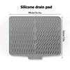 Wavy Pattern Silicone No-Drill Soap Dish & Drain Mat Rack