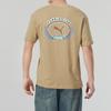 Puma Letter Logo Print Loose Round Neck Short Sleeve T-Shirt Unisex Tops Brown 625805-83