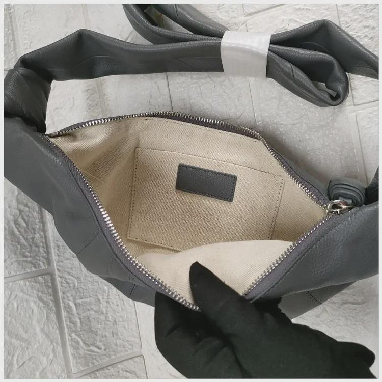 2024 Genuine Leather Croissant Shoulder Bag - Versatile Women's Crossbody Handbag