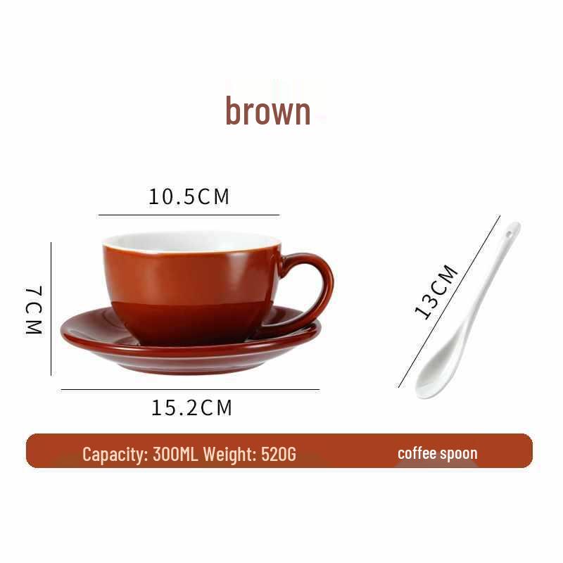 European Ceramic Coffee Set: Professional Latte Art, Cappuccino & Sawada Cups