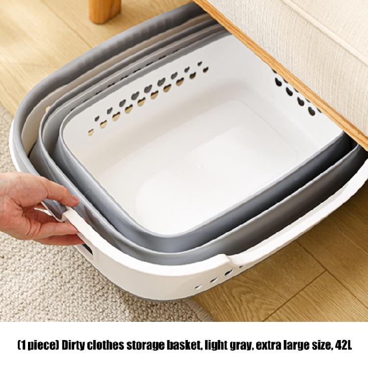Conteneur/Organisateur de Rangement Pliable Portable Panier à Linge Panier Gain de Place Paniers à Linge Pliants en Plastique