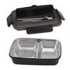 Pojemnik na lunch 3 przegródki Stal nierdzewna 304 Plastik Pasująca łyżka Pałeczki Przenośne pojemniki na lunch do biura
