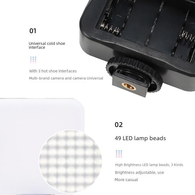 Pocket Portable RGB Mini LED Fill Light for Creative Video Atmosphere