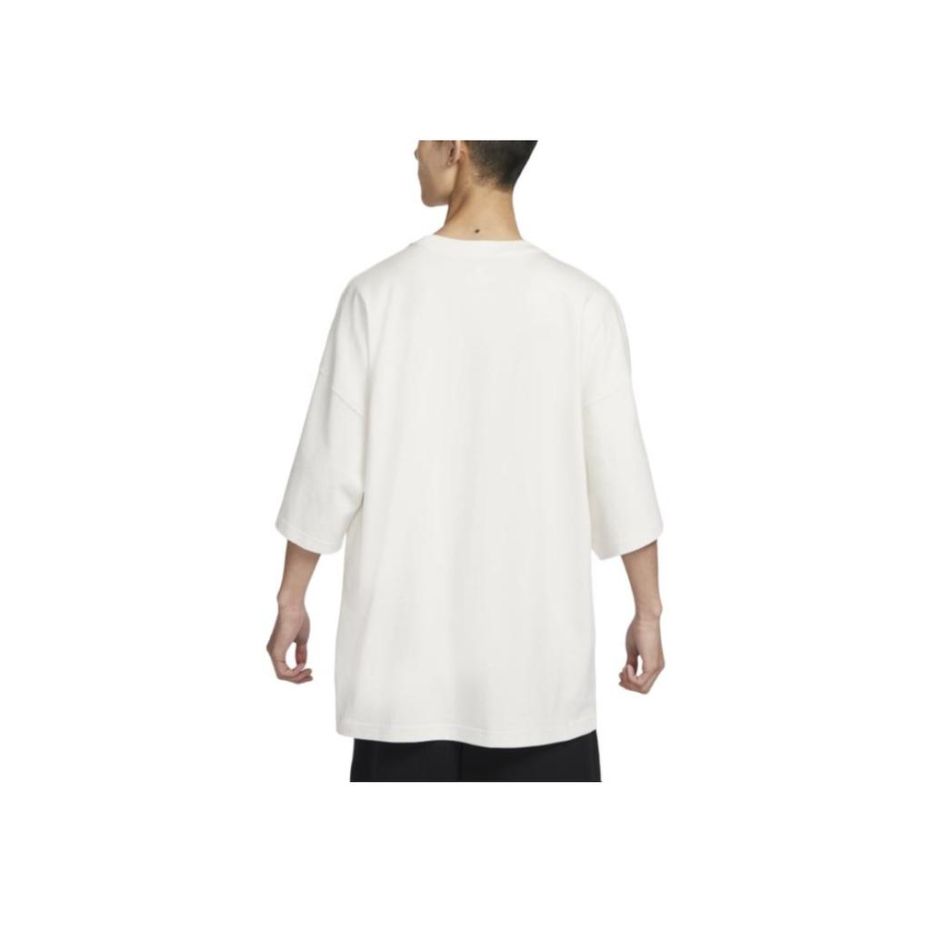Nike Sportswear Solid Logo Loose Fit Crew Neck T-Shirt Men Tops Phantom White FB9767-030