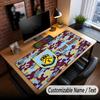 Large Mouse Pad Burnley Football Print Custom Name Text Desk Mat for Office Gaming