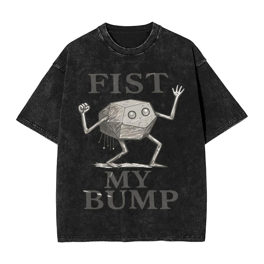 Fist My Bump 2026 Washed Tshirt Men Project Hail Mary Streetwear Cotton T Shirts Beach O Neck Harajuku Tee Shirt Plus Size Tops