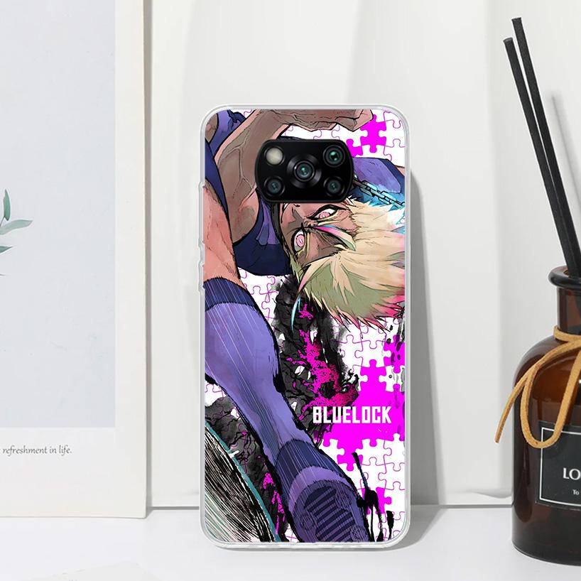 Blue Lock Shidou Ryusei Phone Case For Xiaomi Poco X7 X6 X5 M7 M8 Pro F7 Ultra Redmi 15C 15 13C 13 12C 12 10 10C 10A Art Fundas