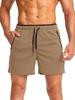 2025 Schnelltrocknende Herren-Laufshorts mit Reißverschlusstaschen für Fitnessstudio, Sport und Strand