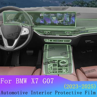 Für BMW X7 G07 G67 Vollständiger Satz Innenfolie Navigationsbildschirm Kratzfester Aufkleber Schalthebelblende Transparente Schutzfolien