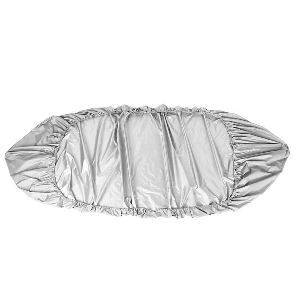 Canoe Kayak Cover 4.5m Waterproof UV Storage Boat Cover Sun Protection 3.6-4M for Kayak Boat Canoe (Gray)