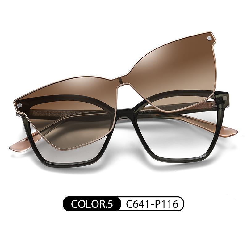 

Классические квадратные поляризационные магнитные накладки солнцезащитные очки очки для чтения Taojing-