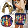 Quilted Bag with Digital Print - Fashion Handbag for Women