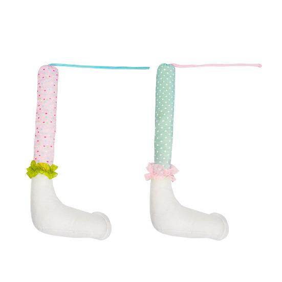 Easter Bunny Leg Hanging Ornament Soft Plush Long Leg Decoration for Farmhouse Spring Porch Outdoor
