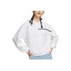 Li Ning Plain Letter Print Drawstring Hoodie Long Sleeve Sweatshirt Women Tops White AWDSB02-1