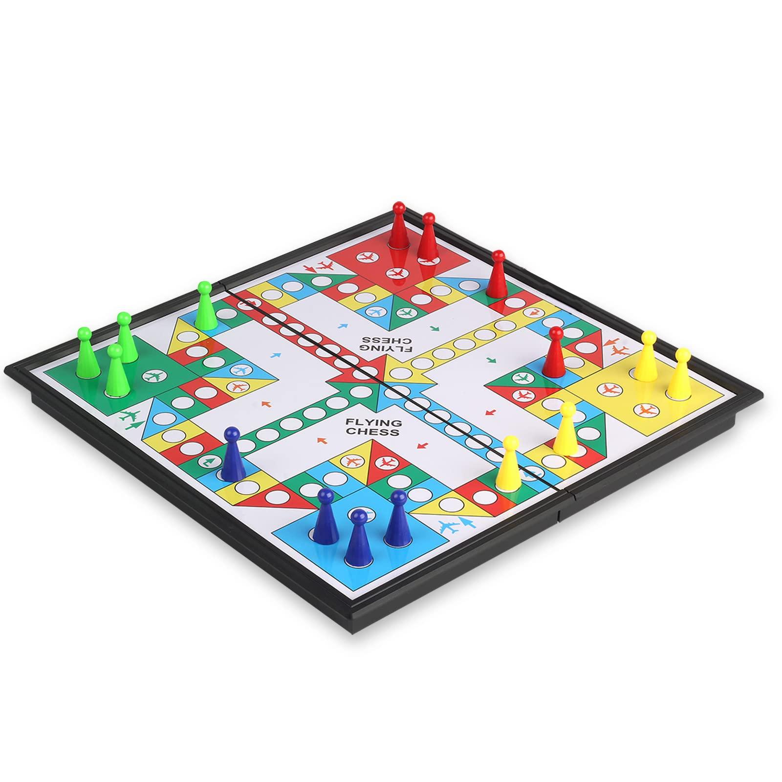 

Andux Foldable Magnetic Chess Portable Board Game Set Puzzle Game 20x20x2cm Flying CXYXQ-03 (S; Chess)