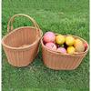GrnArt Picnic Basket, Handwoven Wicker Basket, Washable, with Two Handles, Fruit Basket, Small Organizer, Stylish, Natural Material, Perfect for Fruit