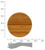 Bambusowa Deska Obrotowa 35 Cm Okrągła
