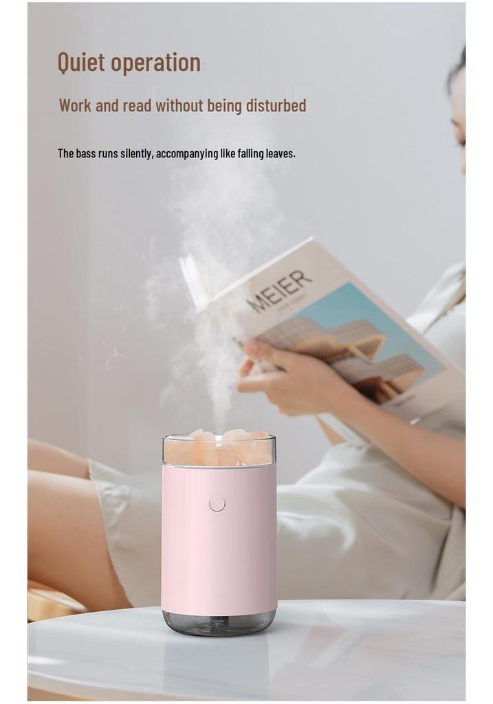 USB Aroma Diffuser with Seven-Color Light & Flame Simulation for Home