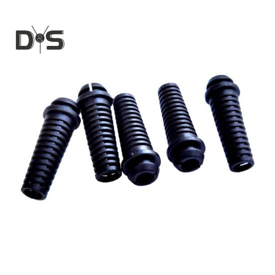 10ks PVC kabelová průchodka 6mm botka pro odlehčení tahu Odolný drátěný chránič kabelu pro elektrické nářadí jádro domácích spotřebičů průmyslové vybavení