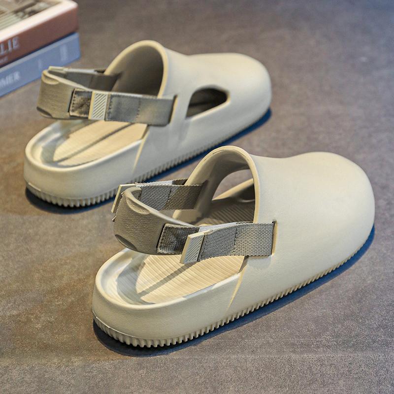 Men's Casual Closed Toe Shoes EVA Thick-soled Sandals Outdoor Beach Shoes