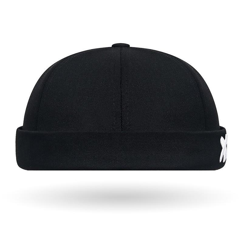 The Embroidered Adjustable Melon Rind Hat Was Not Yet A Hip-hop Tang Hat with A Domed Brim