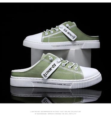 Fashion 2024The New Men's Breathable Casual Slippers Outdoor Shoes Soft Luxury Black Gray Green Fashionable Summer Highqualitymen Shoes