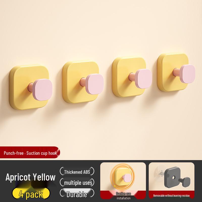 Macaron Adhesive Wall Hook - Coat Rack for Entryway, Bedroom, Living Room