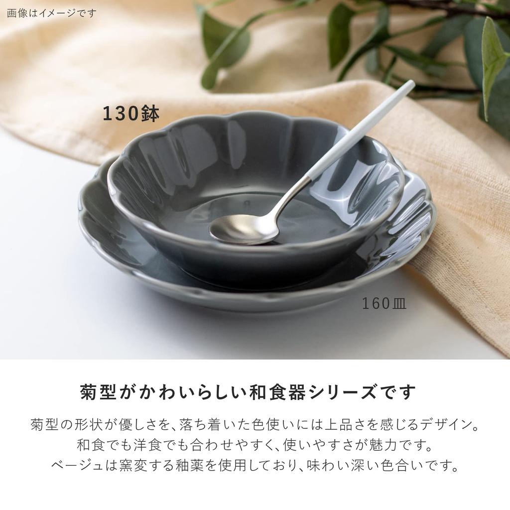 Minoru Pottery Mino Ware "Itsuka" 130 Bowls, Gray