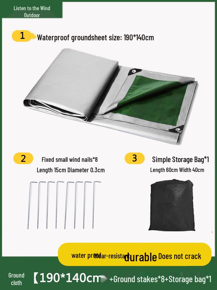 Thickened Waterproof Camping Mat: Moisture-Proof Ground Cloth & Picnic Mat