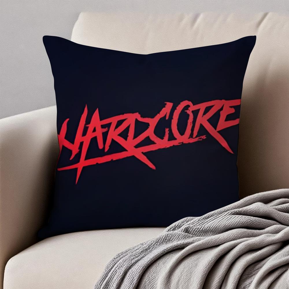 OOuran High School Cushion Cover Pillowcase Antidustmite Invisible Zipper Short Plush Sofa Cushion