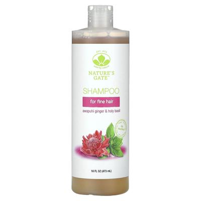 (Nature'S Gate), Awapuhi Ginger & Holy Basil Shampoo, For Fine Hair, 473 Ml (16 Fl Oz)