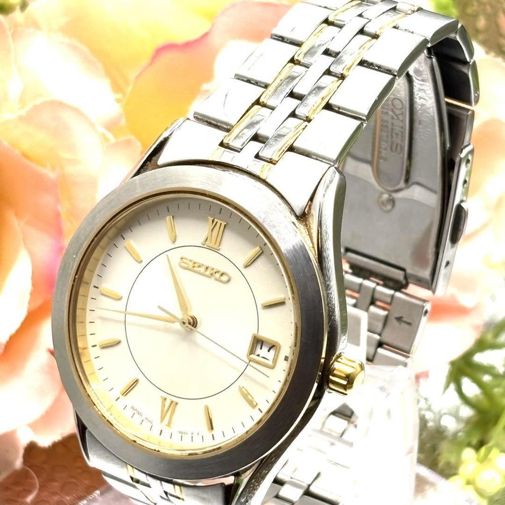 [USED] SEIKO Watch, Two-tone Gold and Silver, Working