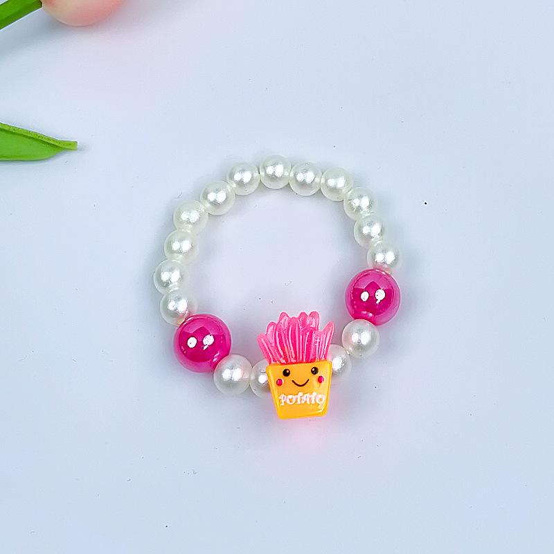 Cartoon Mermaid Pendant Beaded Bracelet for Girls