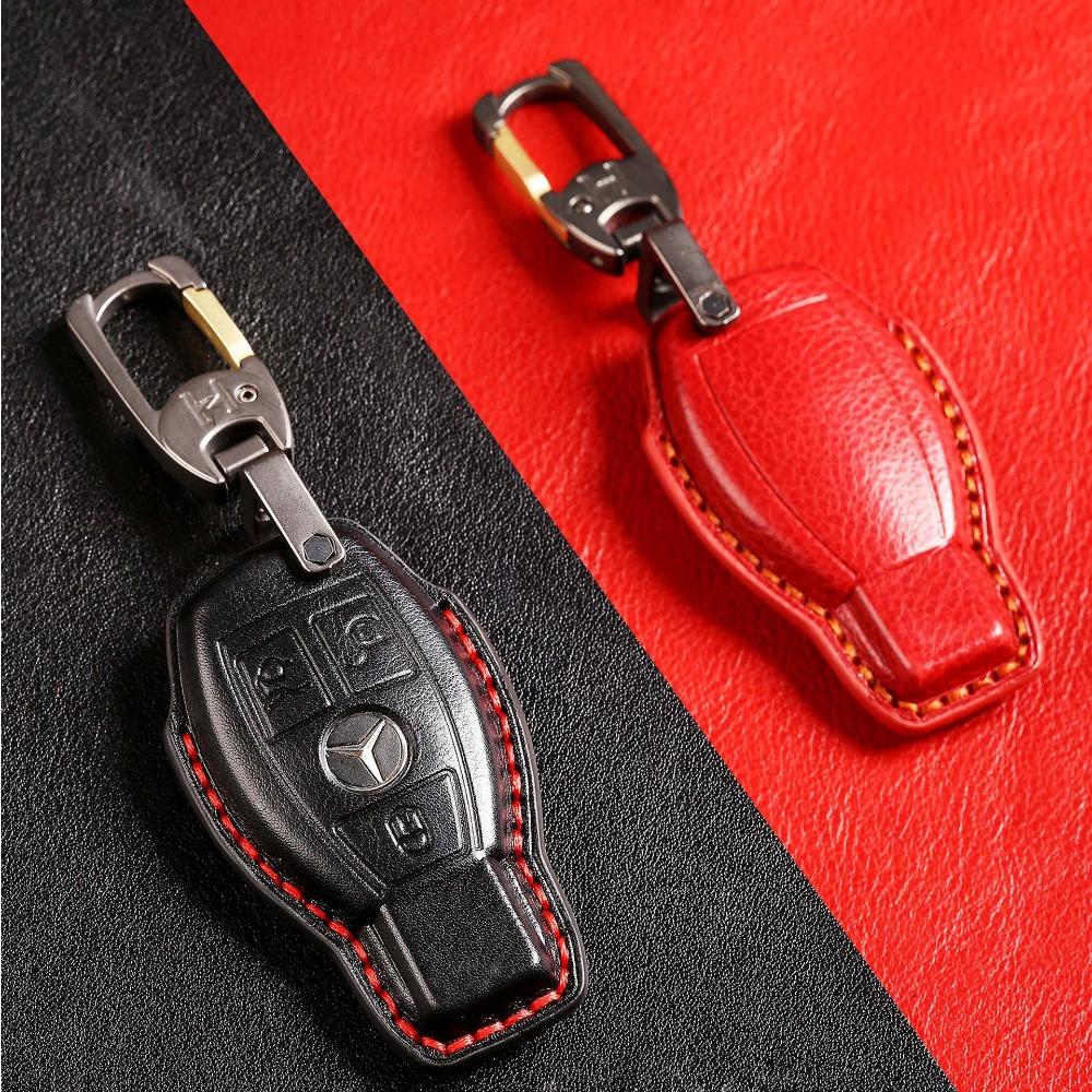 Applicable to Mercedes-Benz key cover C-class C200/GLC260L/E-class GLE/GLA-class B-class S-class car buckle shell high-grade