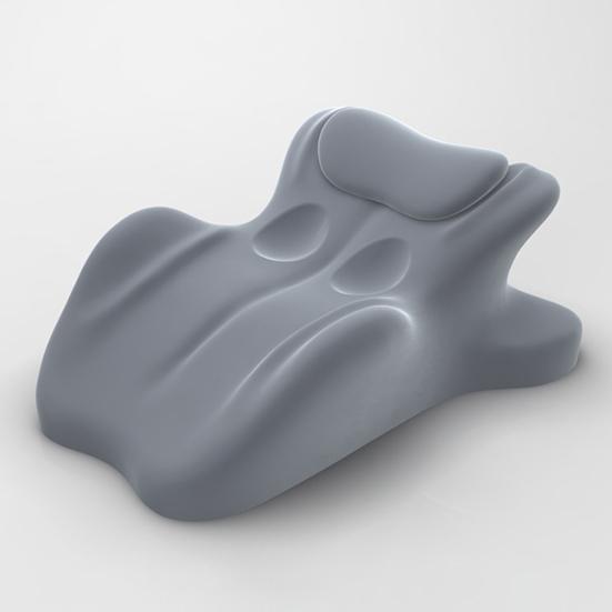 Couple Pillow Back Cushion with Wave-Shaped Design Ergonomic Posture Support Memory Foam Butt Cushion Leg Wedge