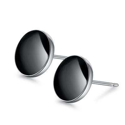 Men Womens Korean Fashion Elegant Anti-allergy 925 Silver Plated Mini Simple Ear Stud Earrings Female Ear Jewelry Earrings Gifts