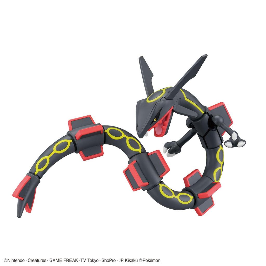 BANDAI SPIRITS Pokémon Plastic Model Collection Select Series Black Rayquaza Pre-Colored Plastic Model