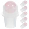 Smooth Pink Jade Essential Oil Bottle Rollers for Bottles 8Pcs